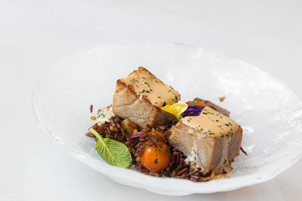 4º Prato: Atum vermelho salteado com arroz tailandês de soja