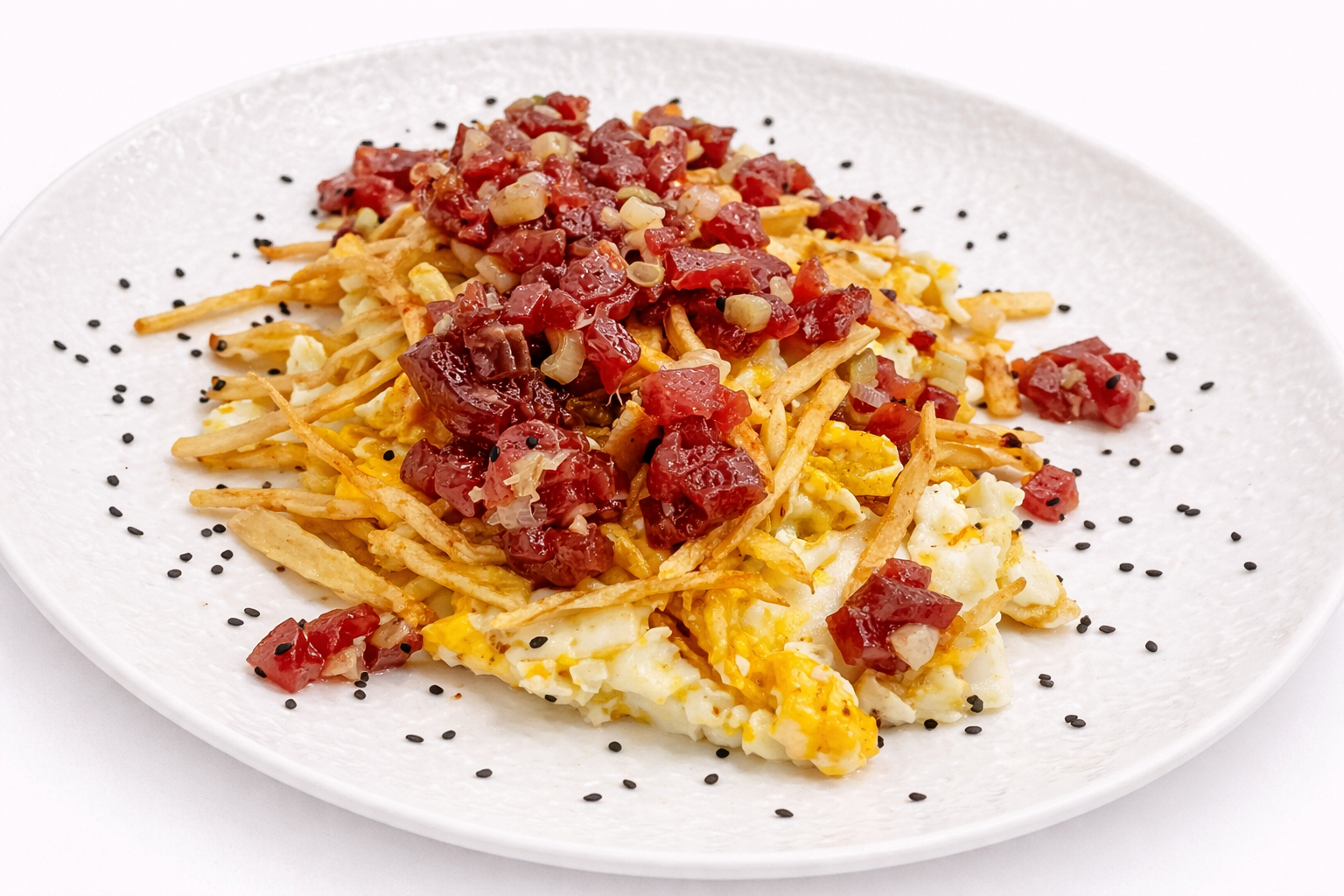 Uova strapazzate con tonno