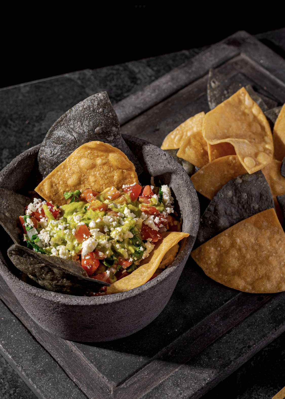 Guacamole with chips