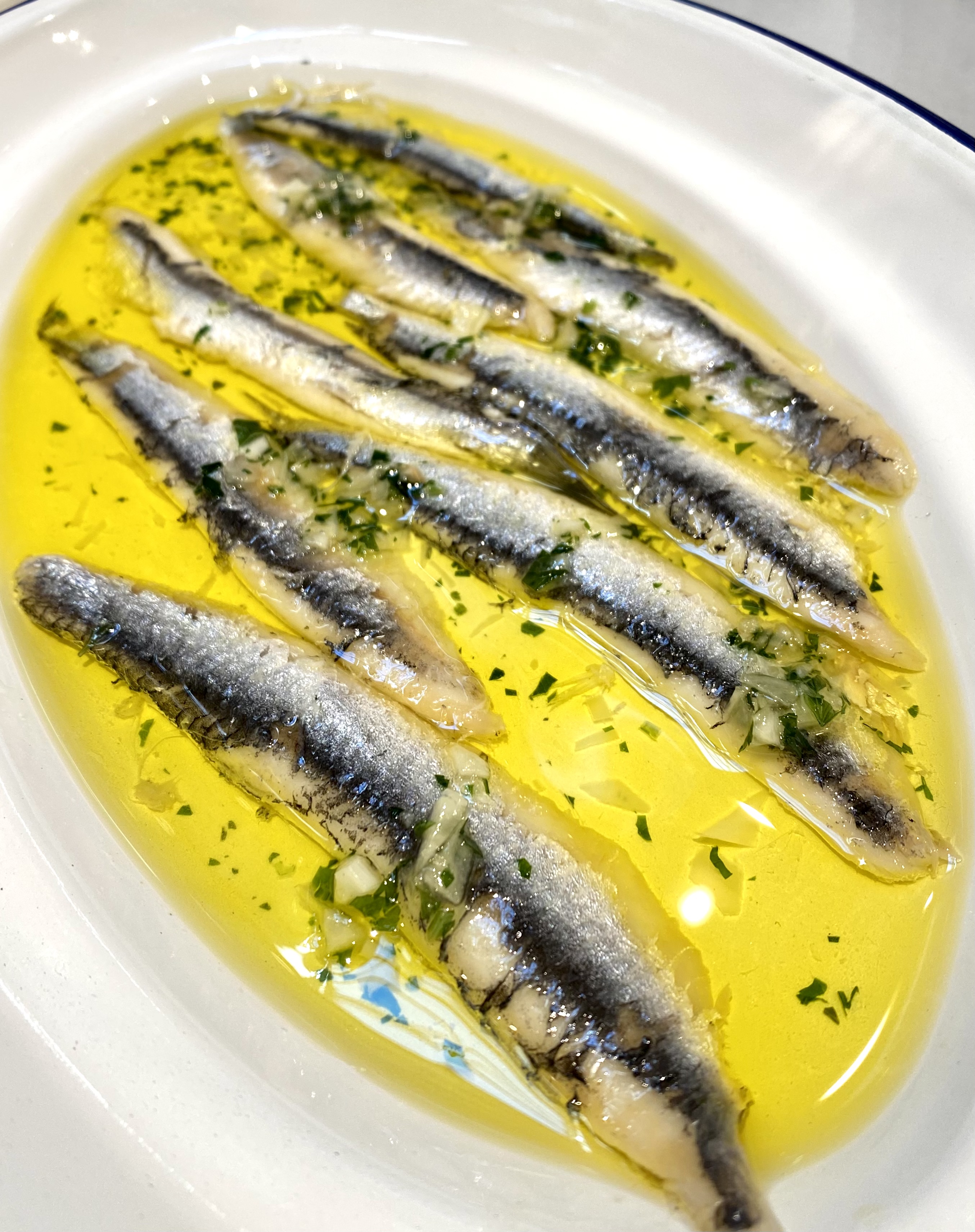Anchovies in vinegar
