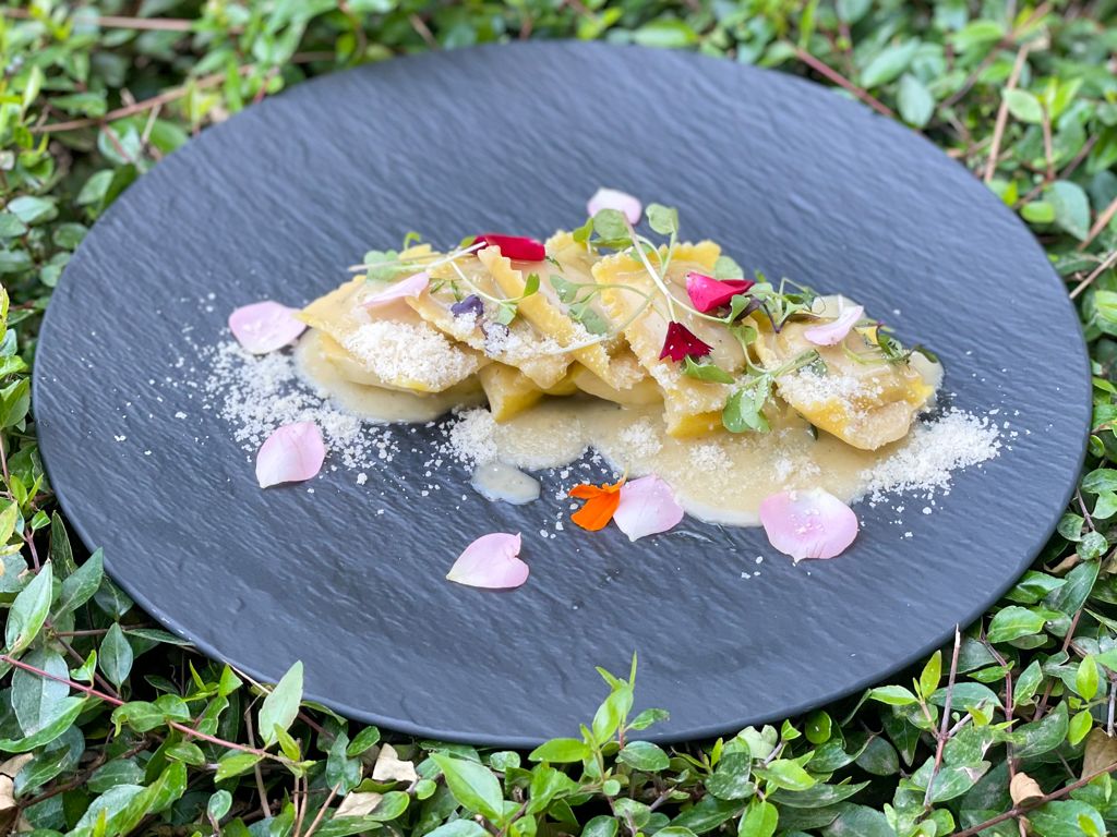 Ravioli con foie gras