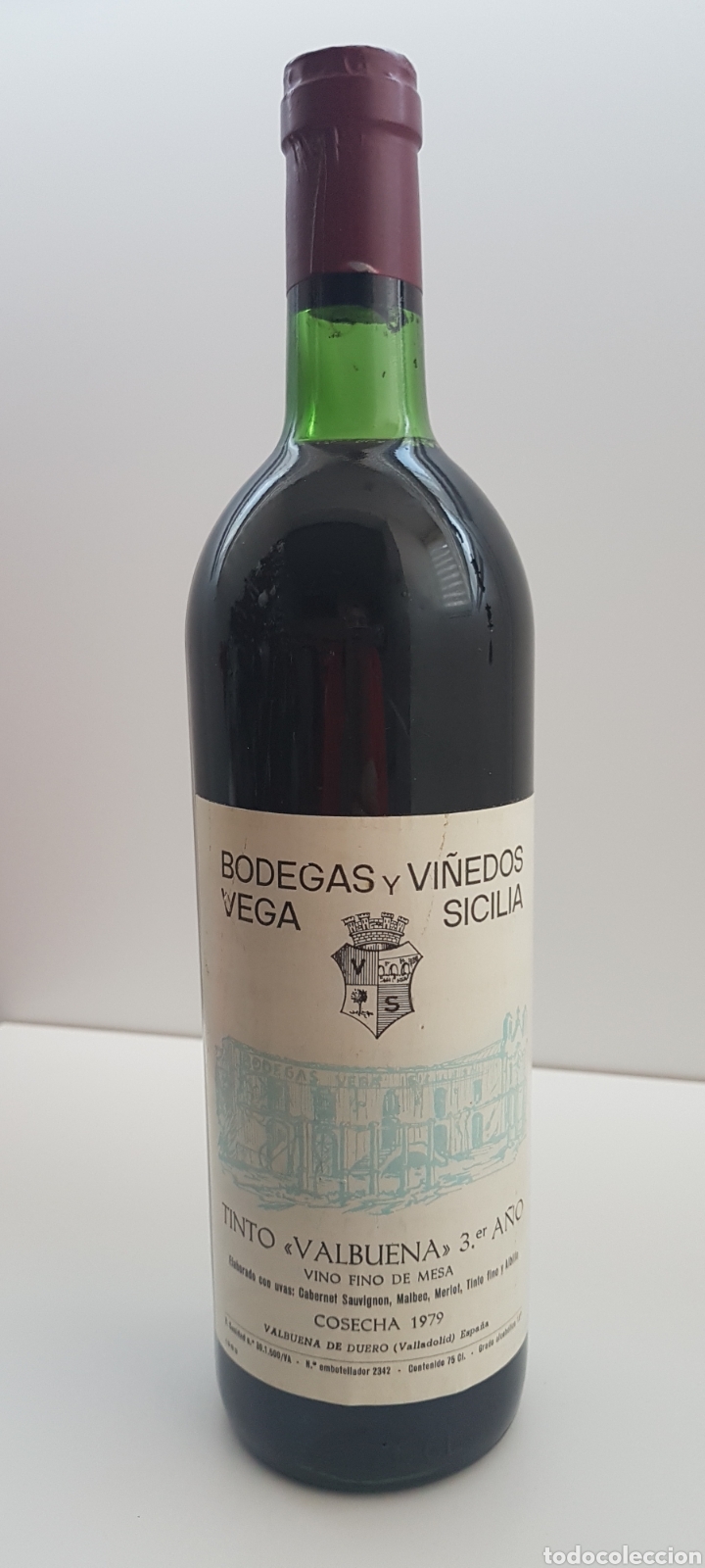 Vega Sicilia.Tinto Valbuena Reserva 3º año. Cosecha 1979