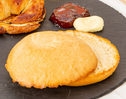 Toast with jam and butter