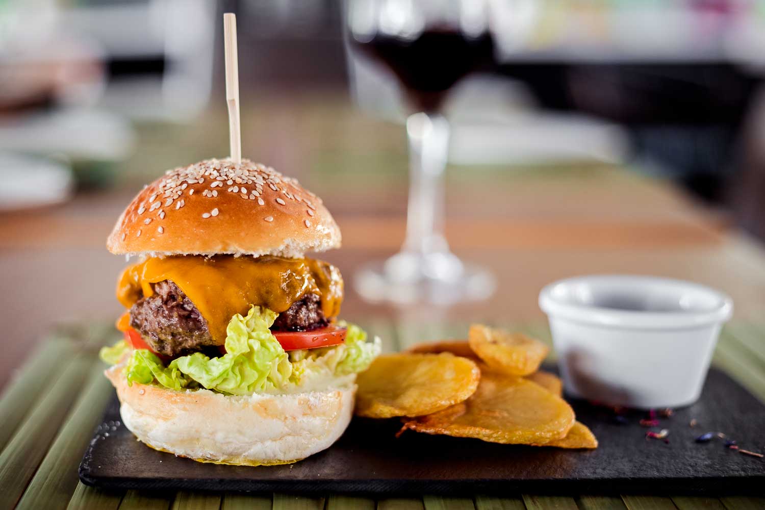 Hamburguesa de costillas de cerdo