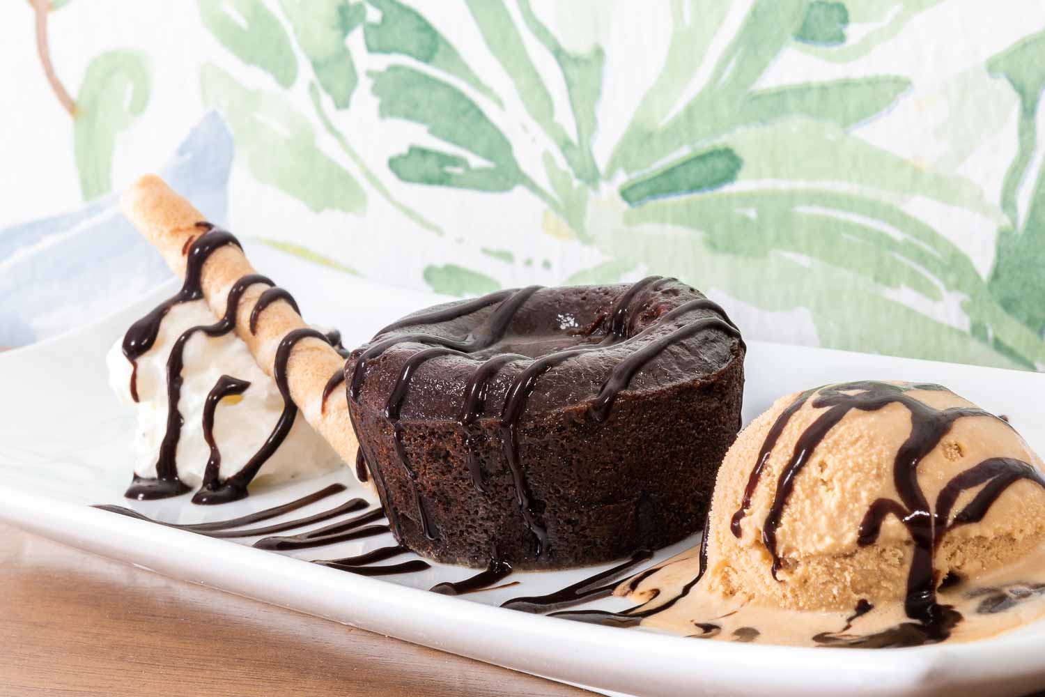 Coulant de Chocolate con helado de dulce de leche