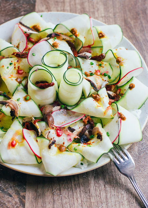 Ensalada de calabacines y sardina