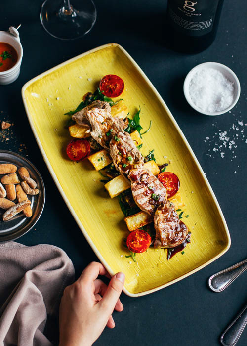 Iberian pork sirloin carpaccio