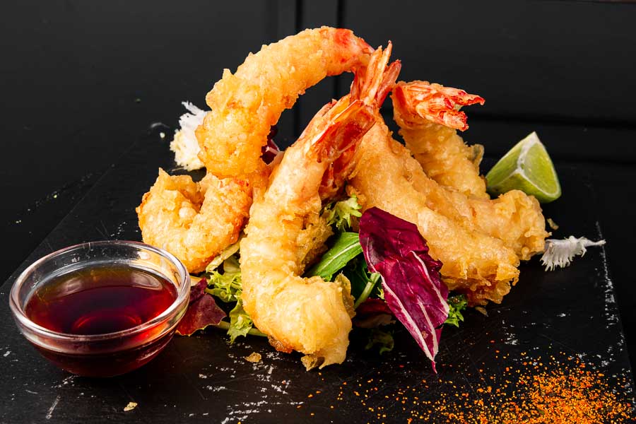 Sanlúcar prawns in tempura