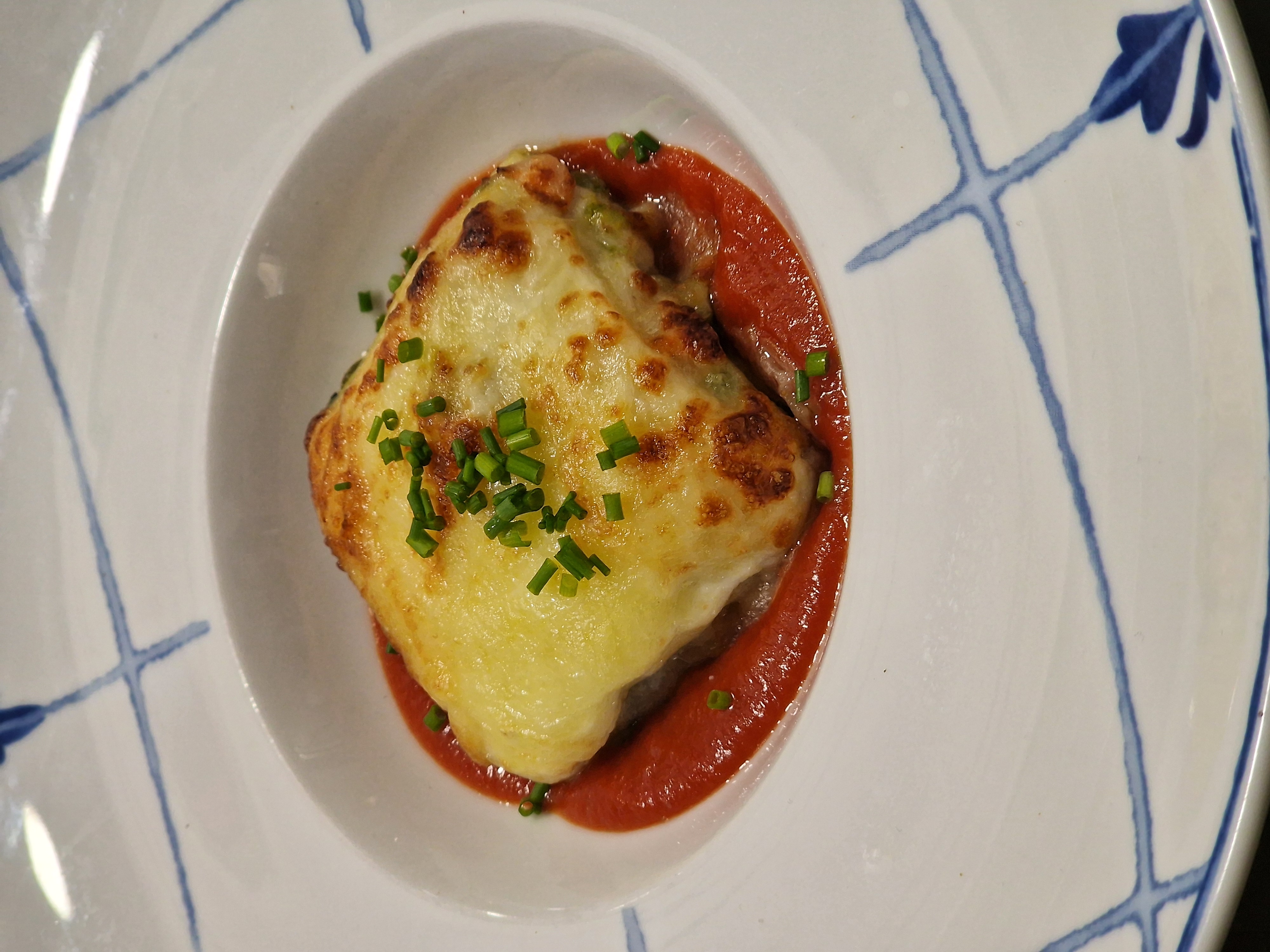 Lasaña de verduras y queso payoyo