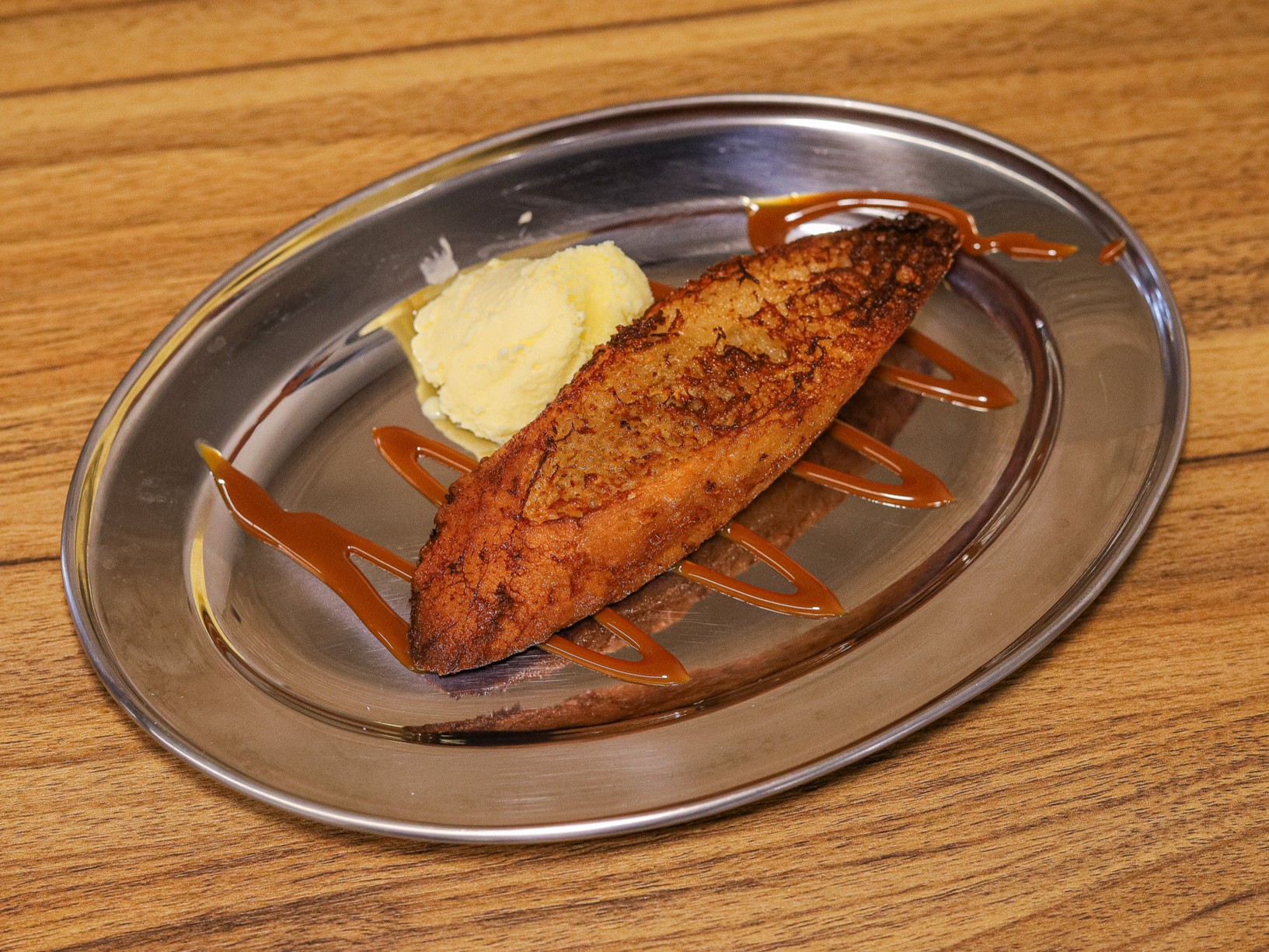 Torrija casera con helado