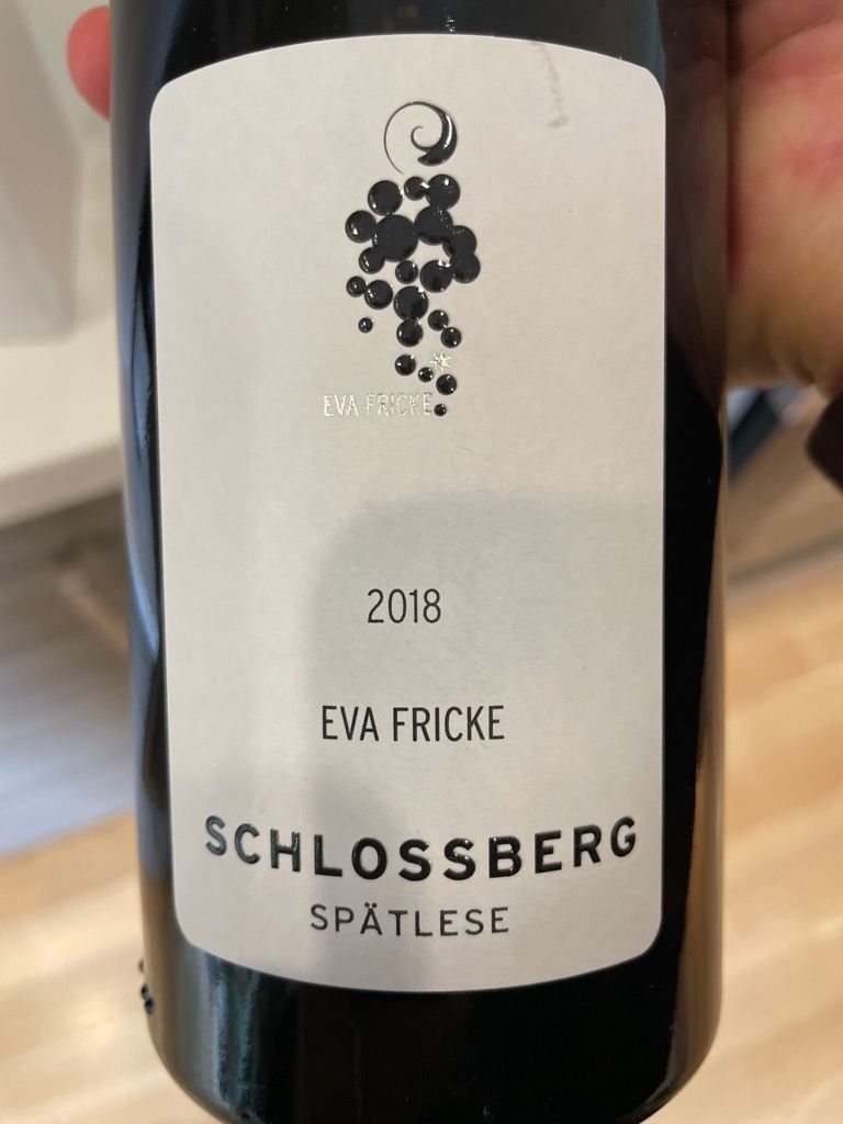Eva Fricke Schlossberg Spätlese 2018
