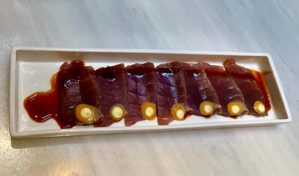 Tiradito de atún rojo