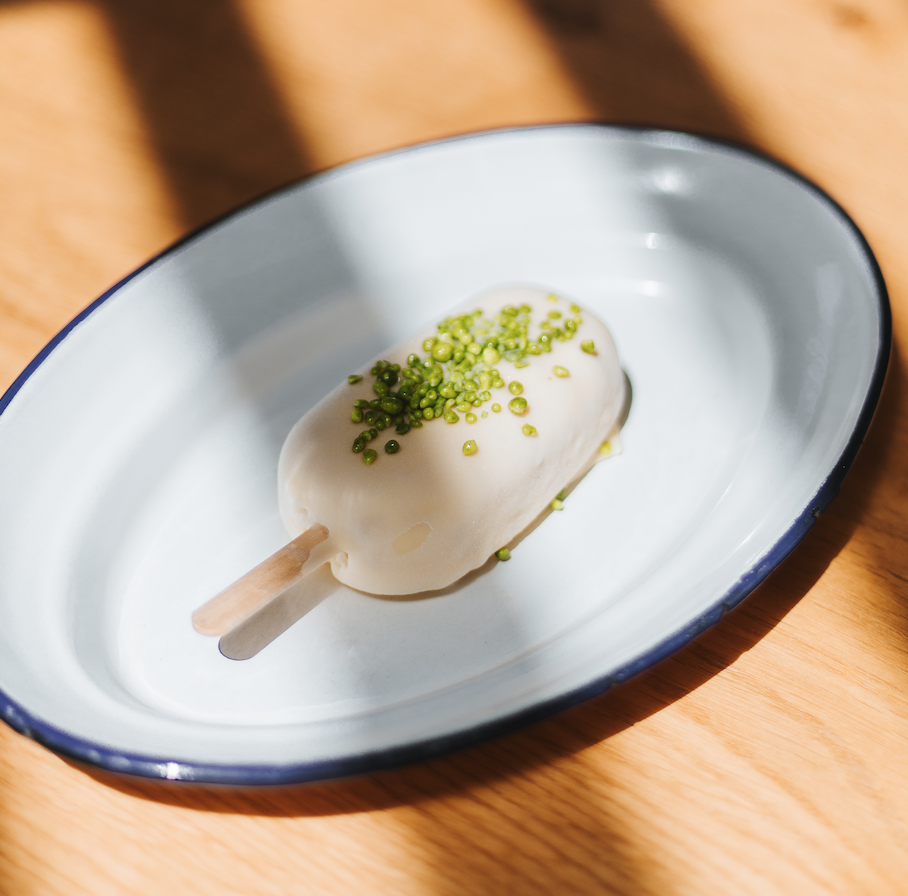 Helado de casero de palo