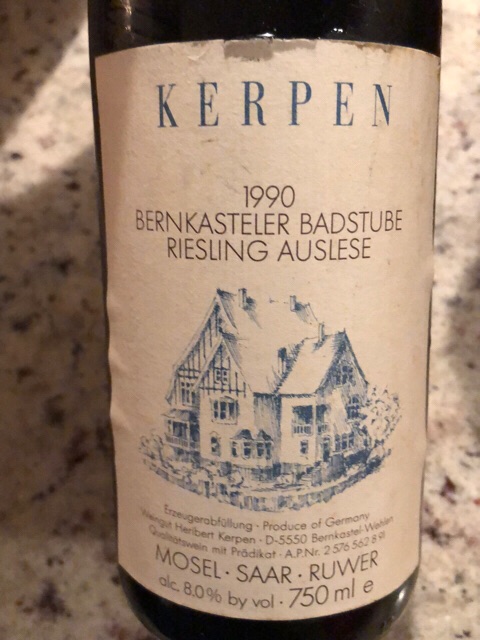 Kerpen Riesling Auslese 1990