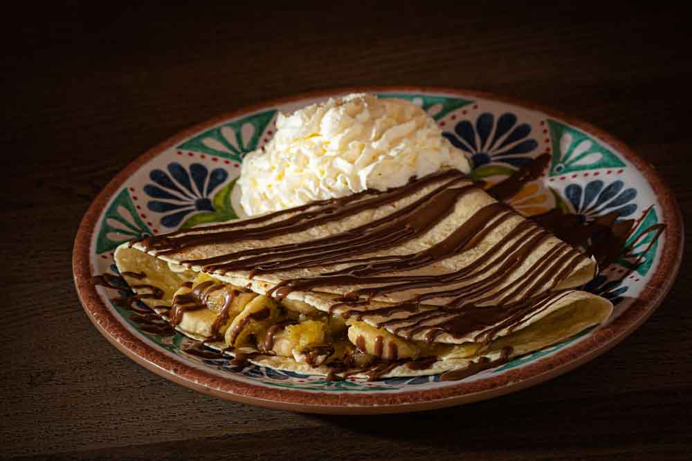 Chocolate and Banana Mexican Crepe