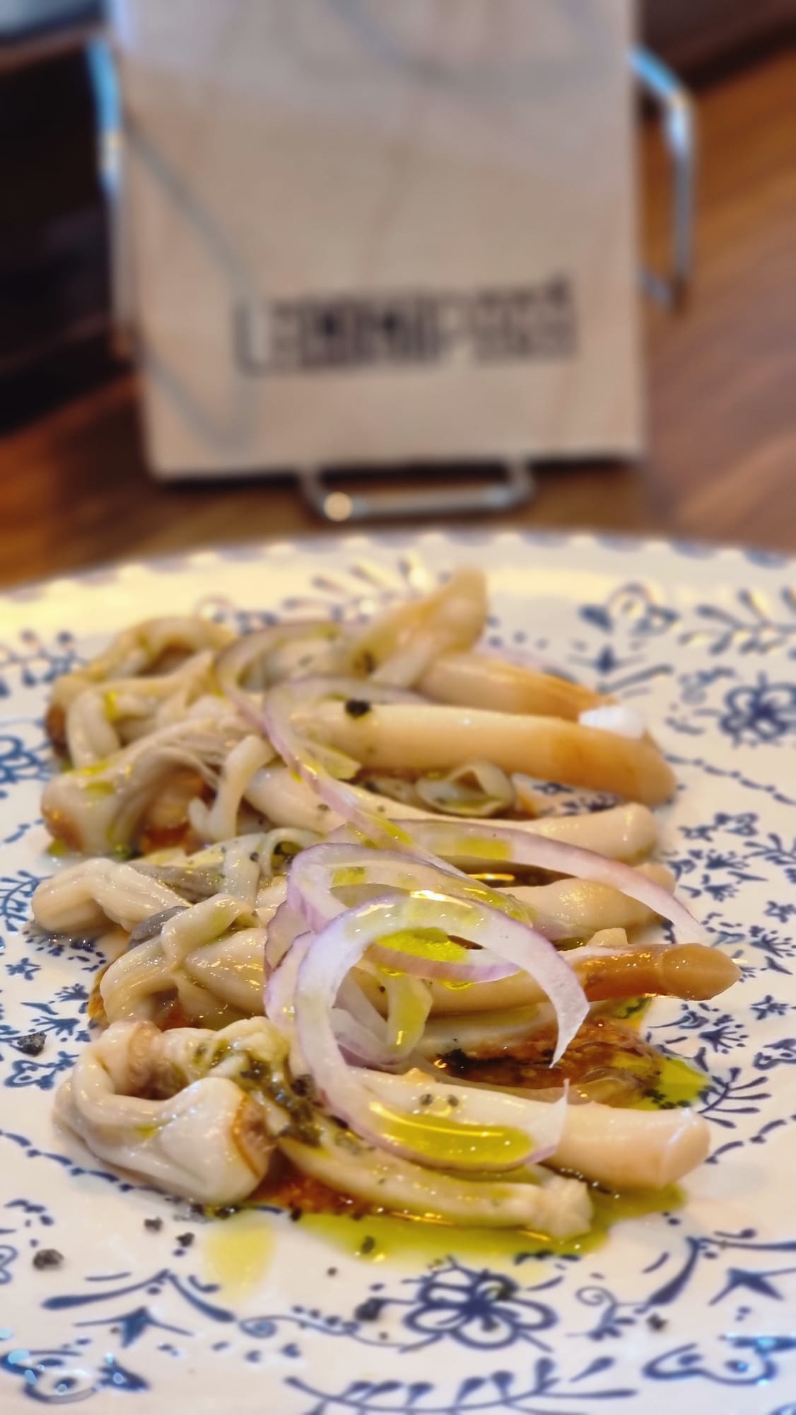 Razor shells, lemon and mustard vinaigrette