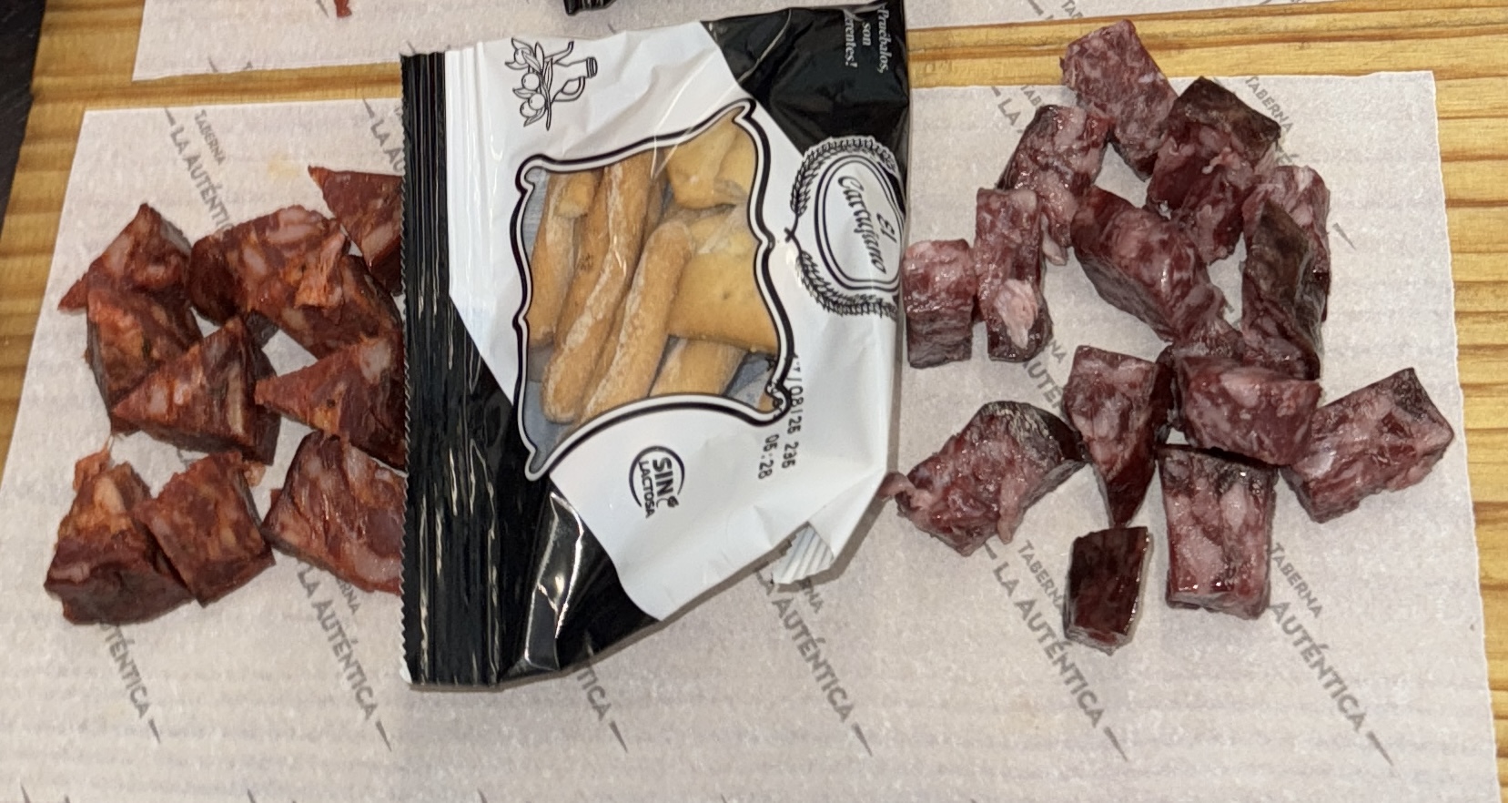 Salchichón o chorizo ibérico