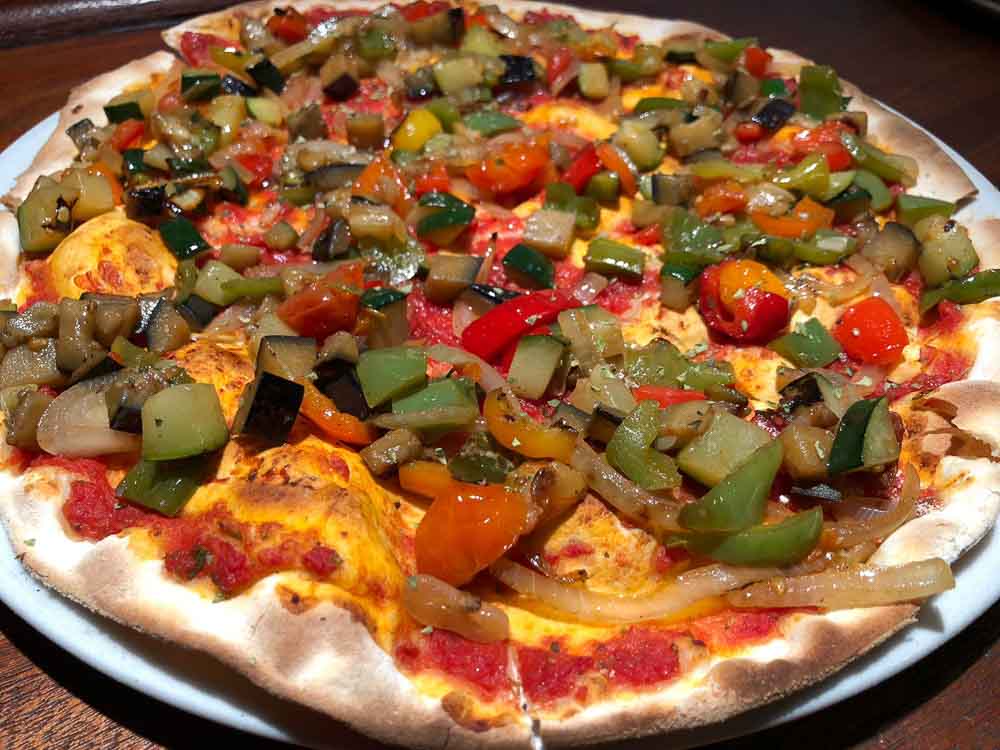 Pizza de verdures