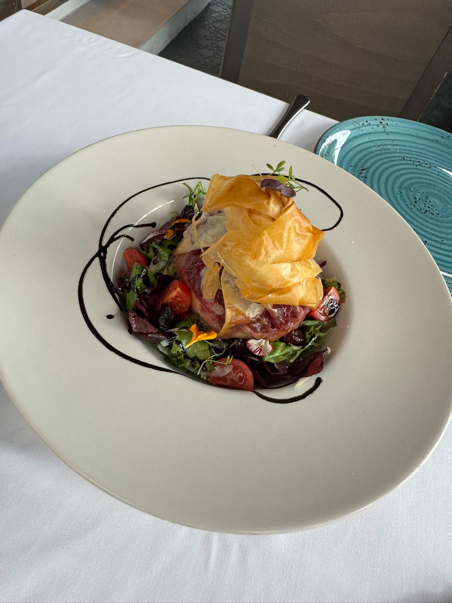 Ensalada de queso de cabra