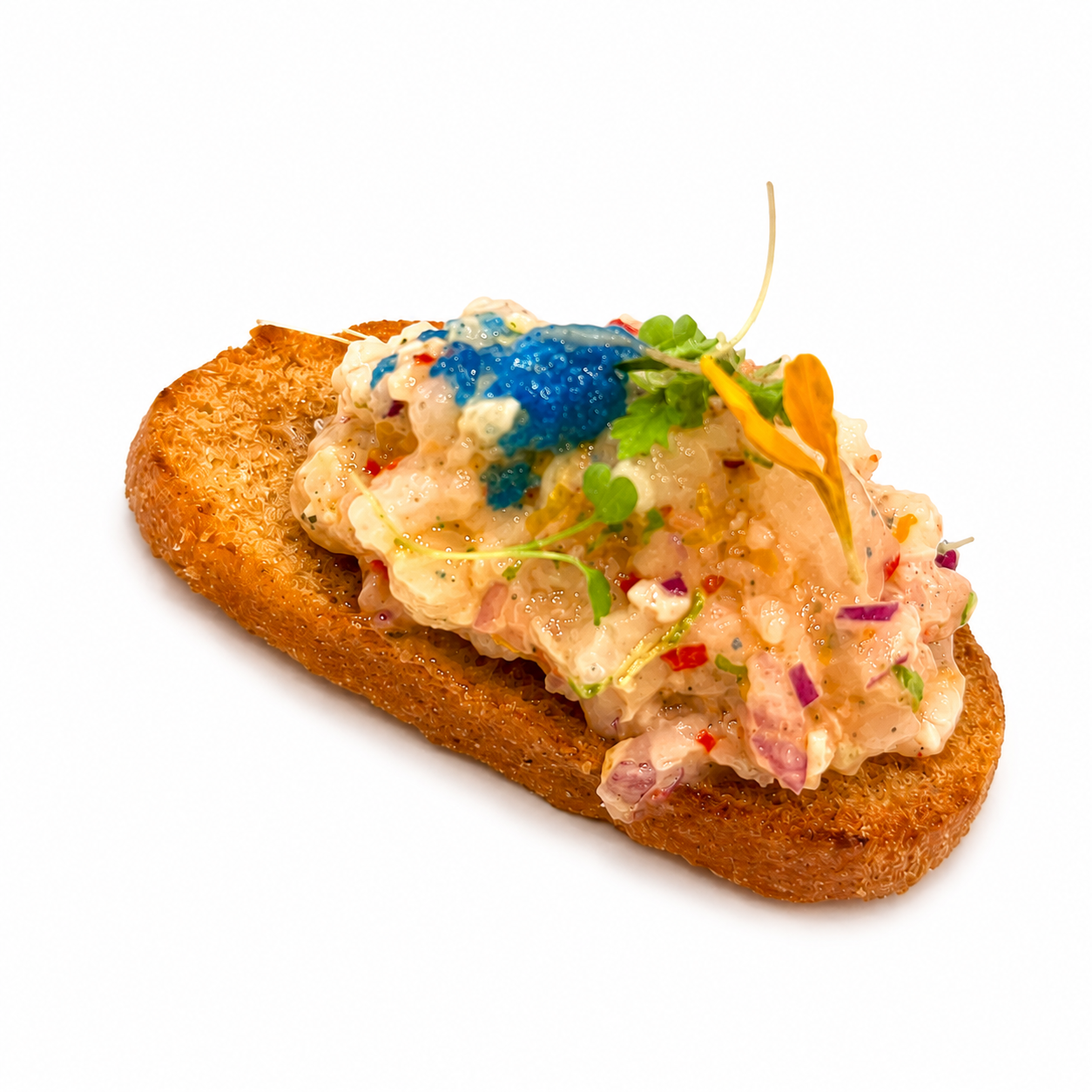 Tosta de tartar de quisquilla