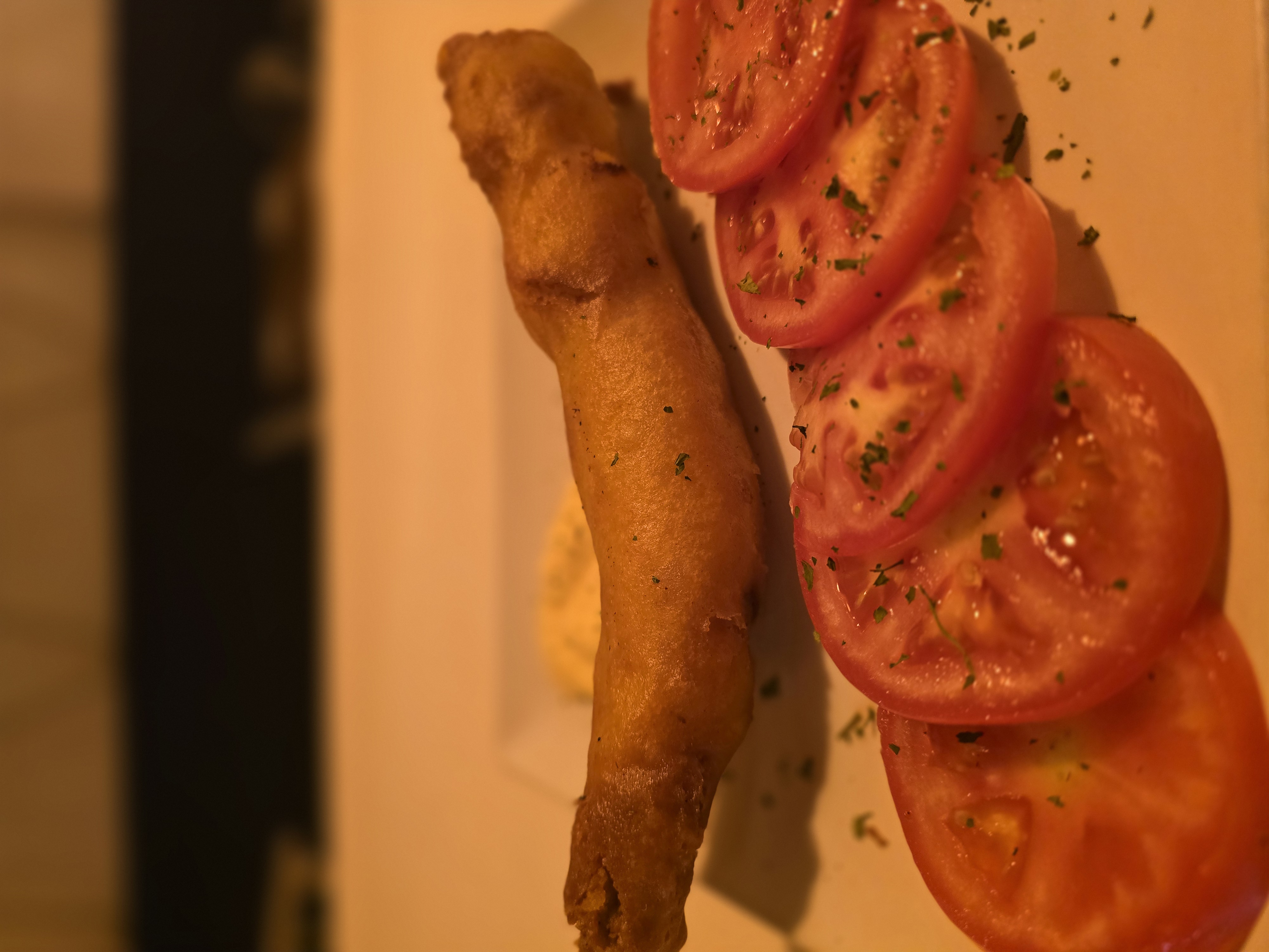 Prawn pavia with honey mustard sauce