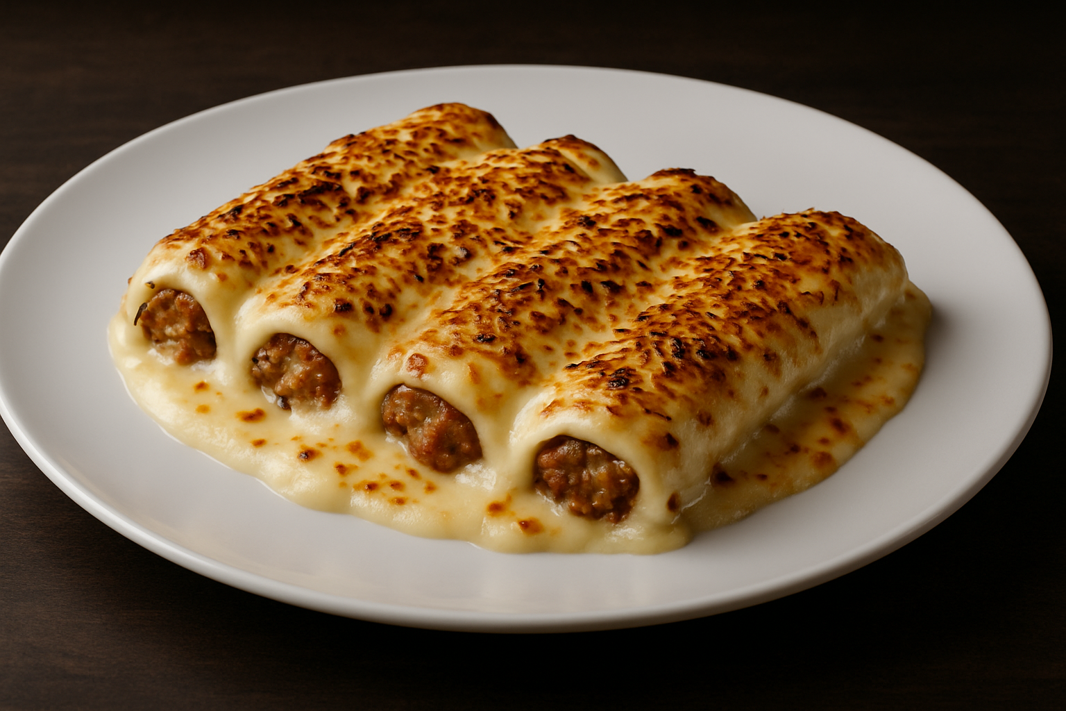Meat Cannelloni or Mushroom Canneloloni
