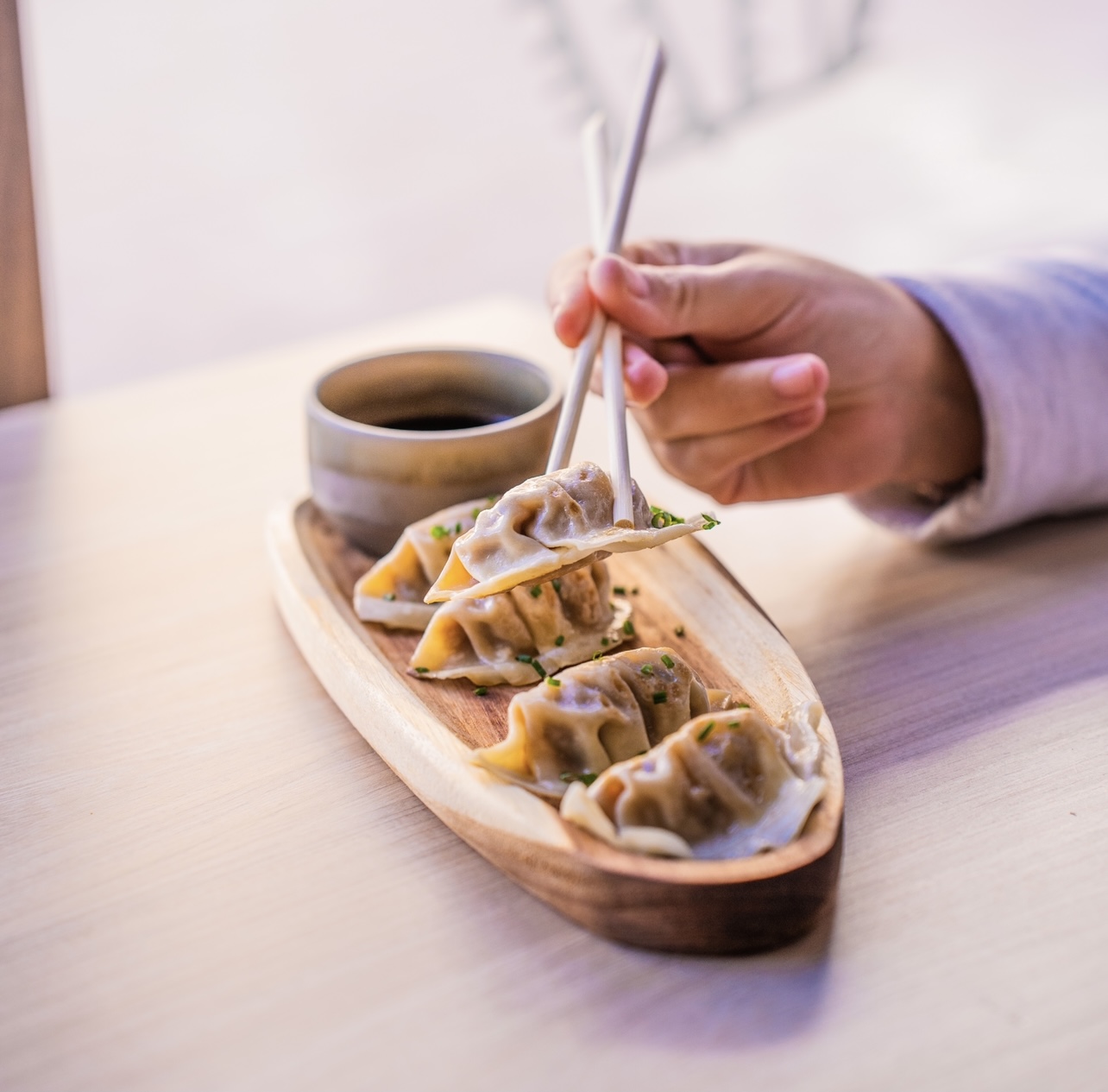 Crispy Duck Gyozas