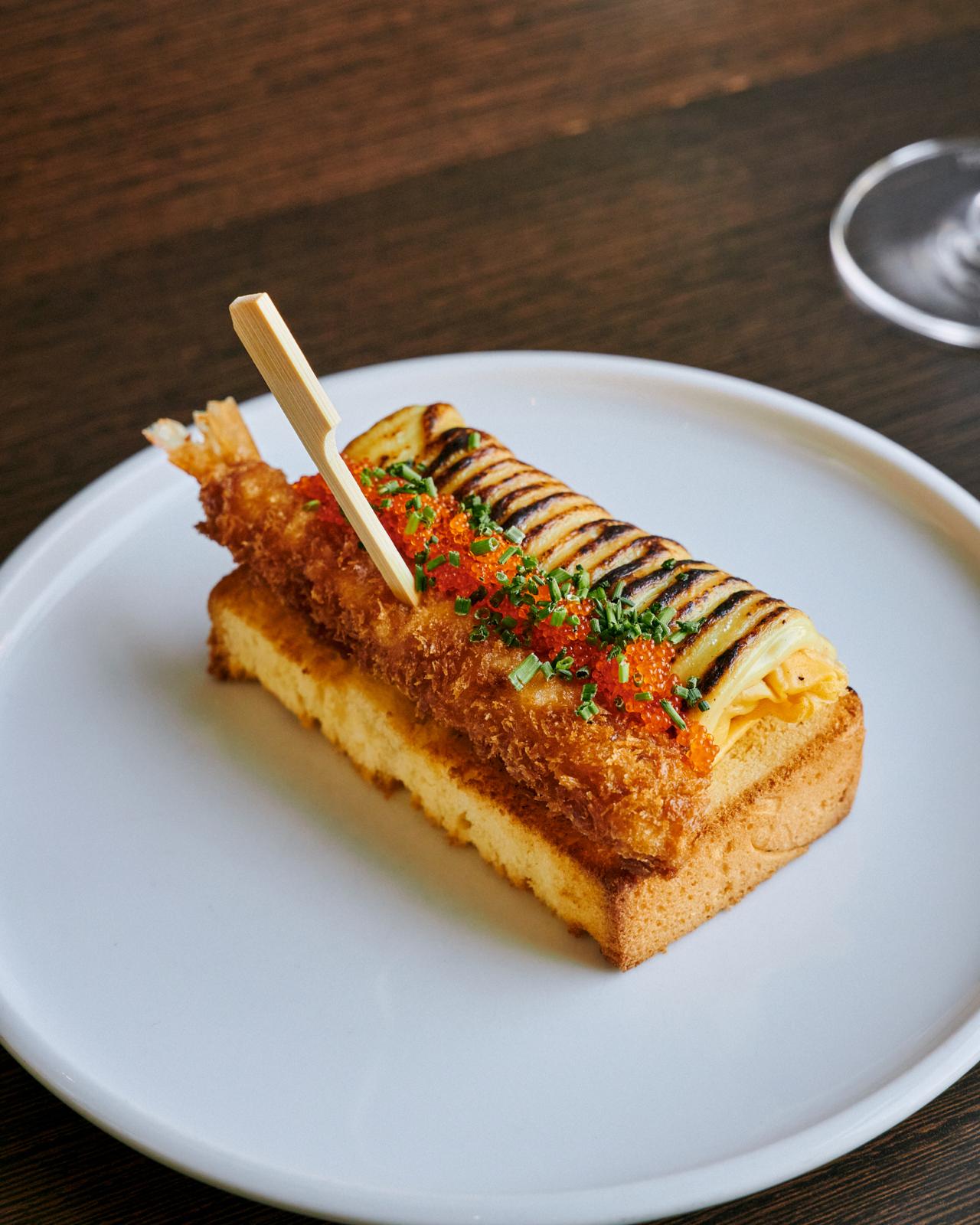 Pintxo de gamba al ajillo y langostinos (ud)