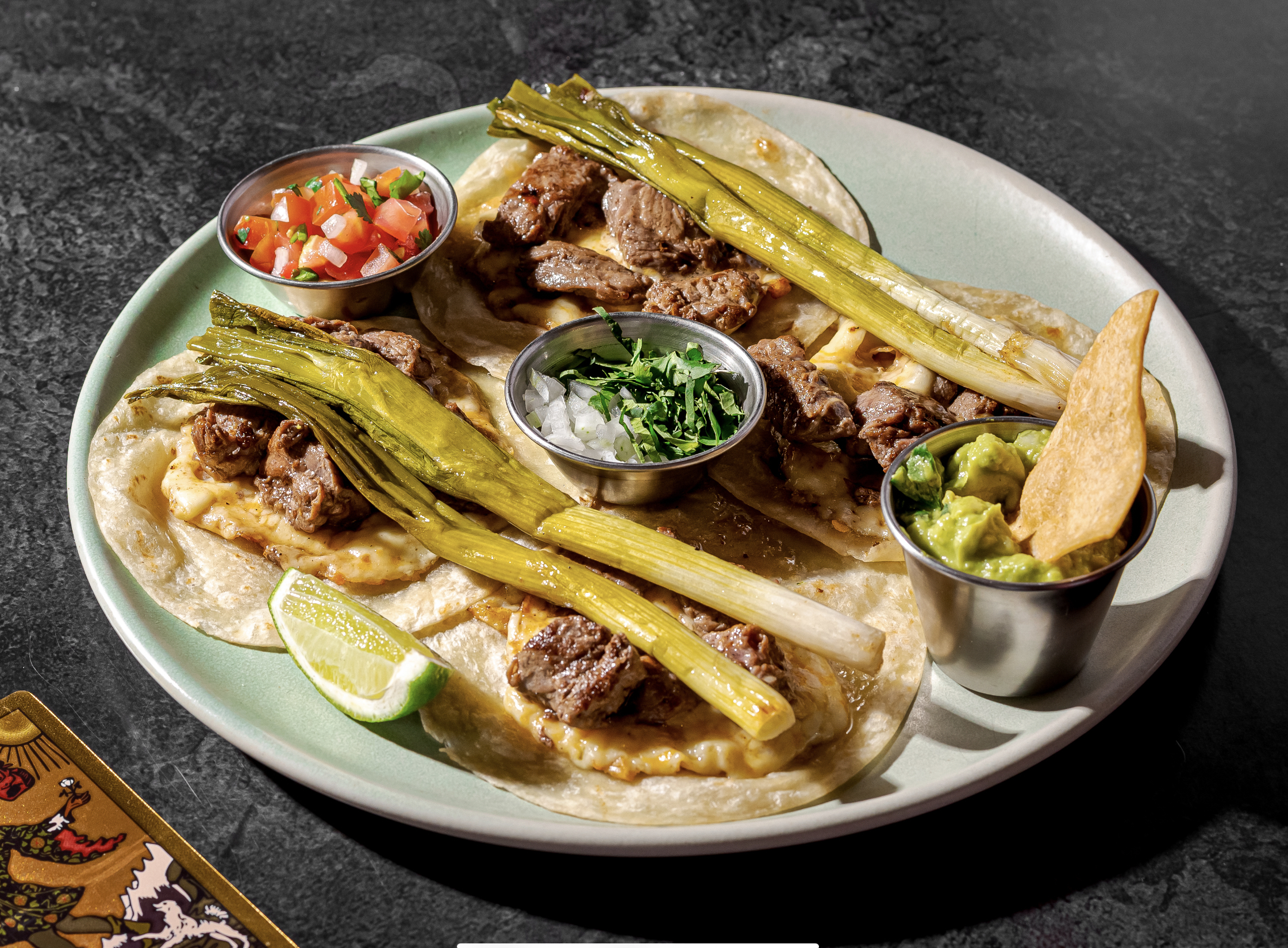 Sonora with cheese and entraña