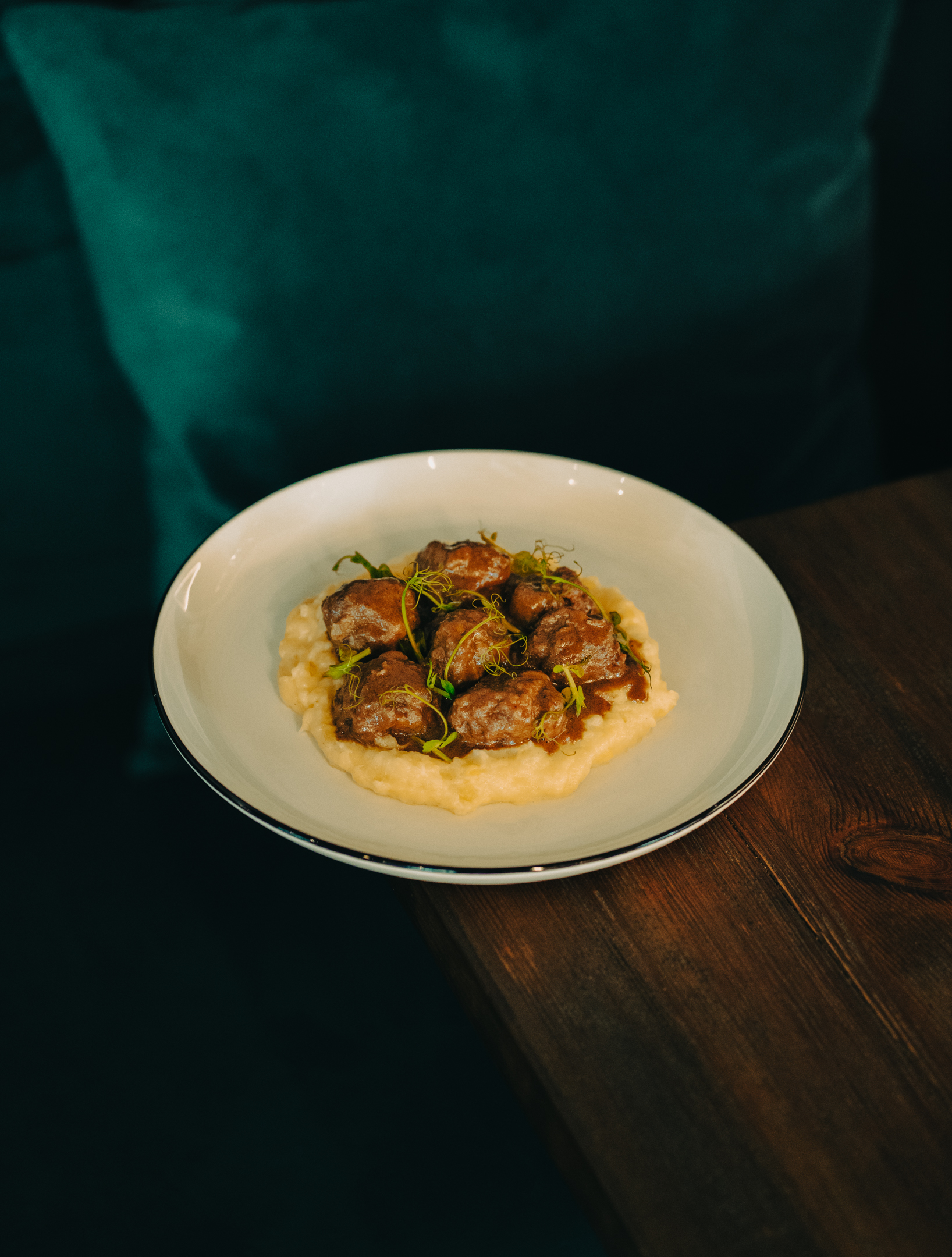 Aged beef meatballs with foie and oloroso