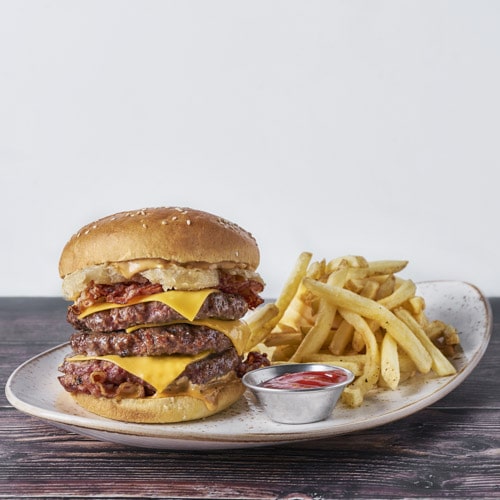 Tony Christmas Triple Angus Burger