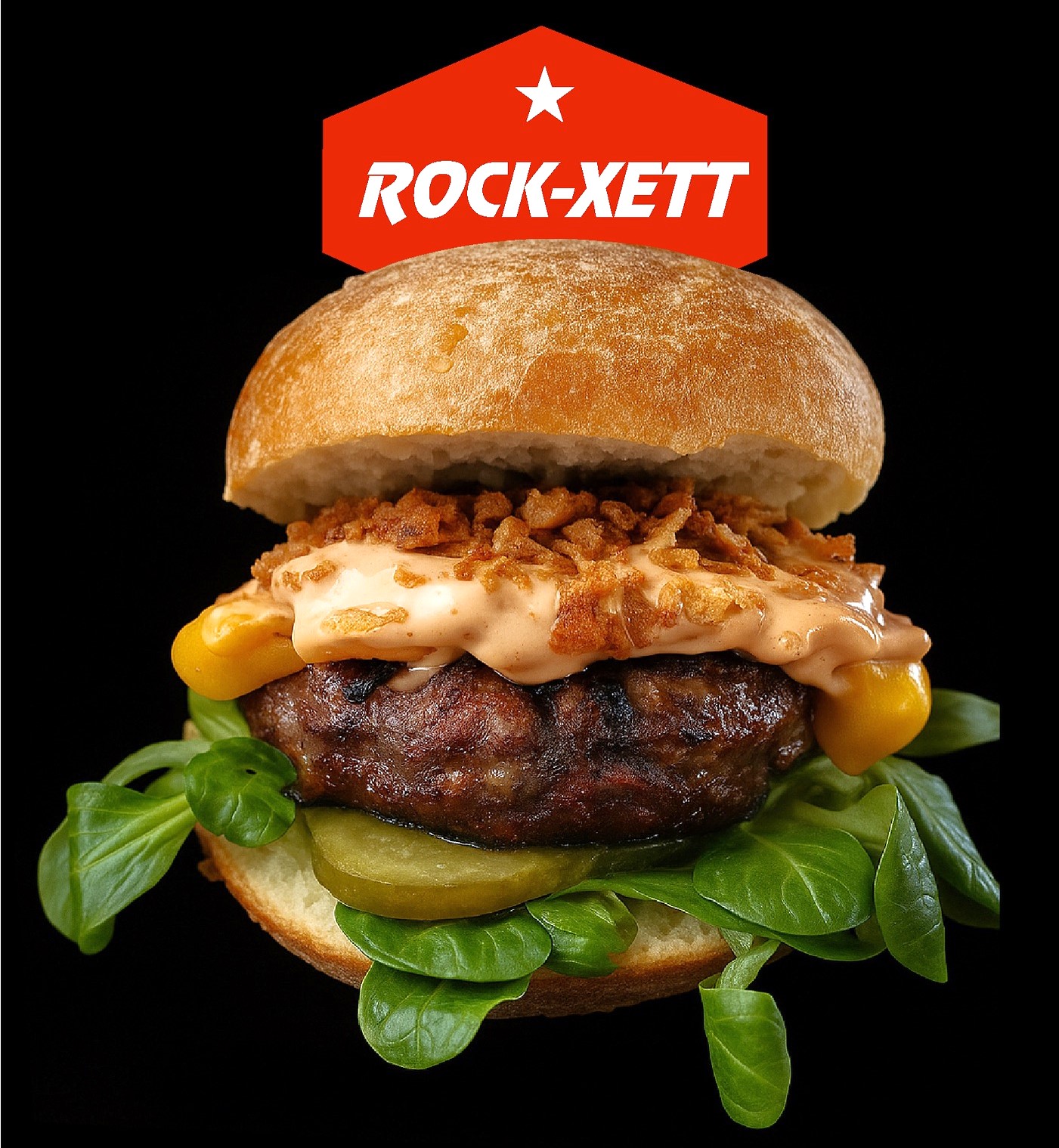 Premium: *ROCK-XETT* Burger (250 Gr)