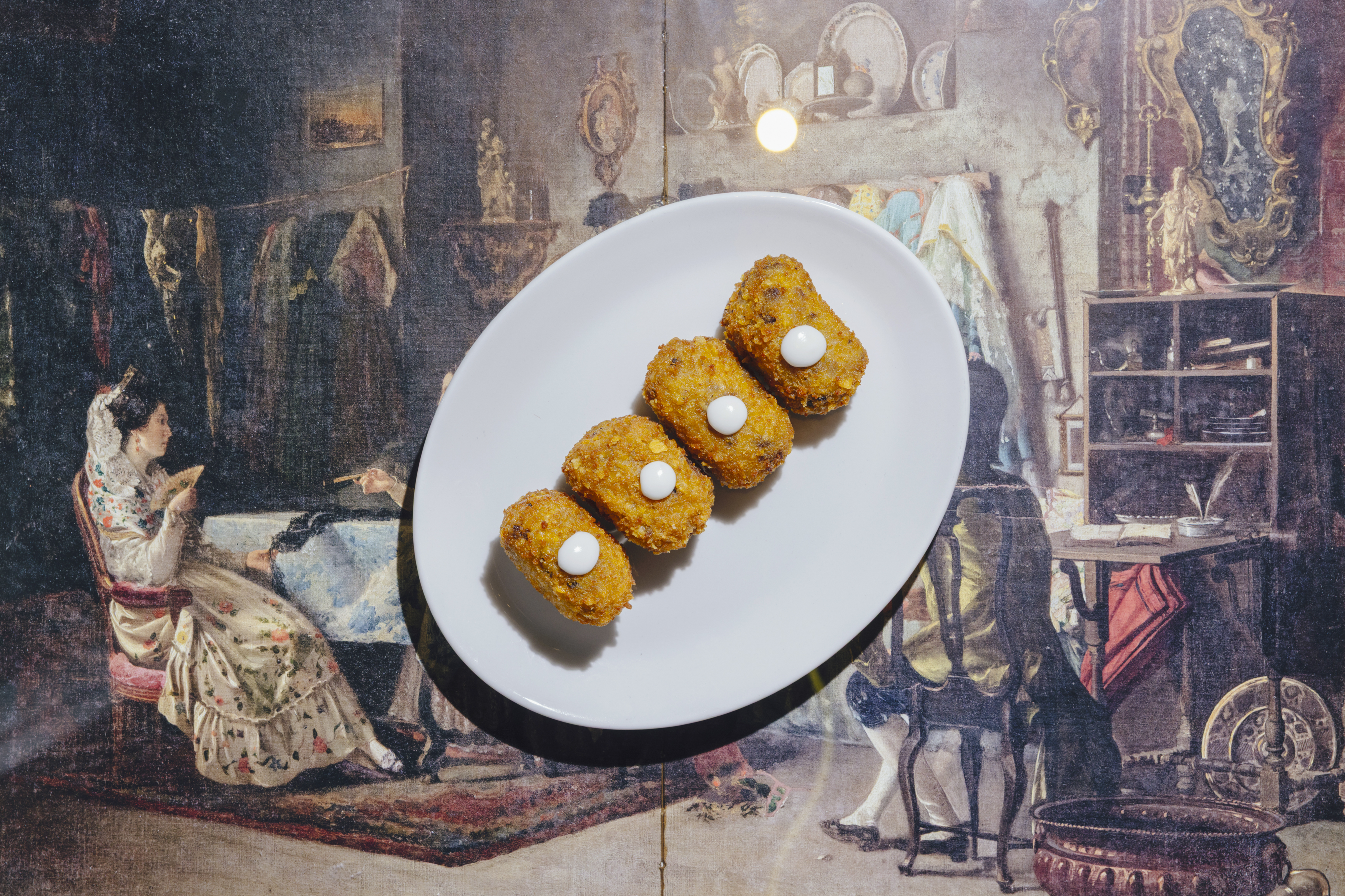 Schinkenkroketten mit Aioli