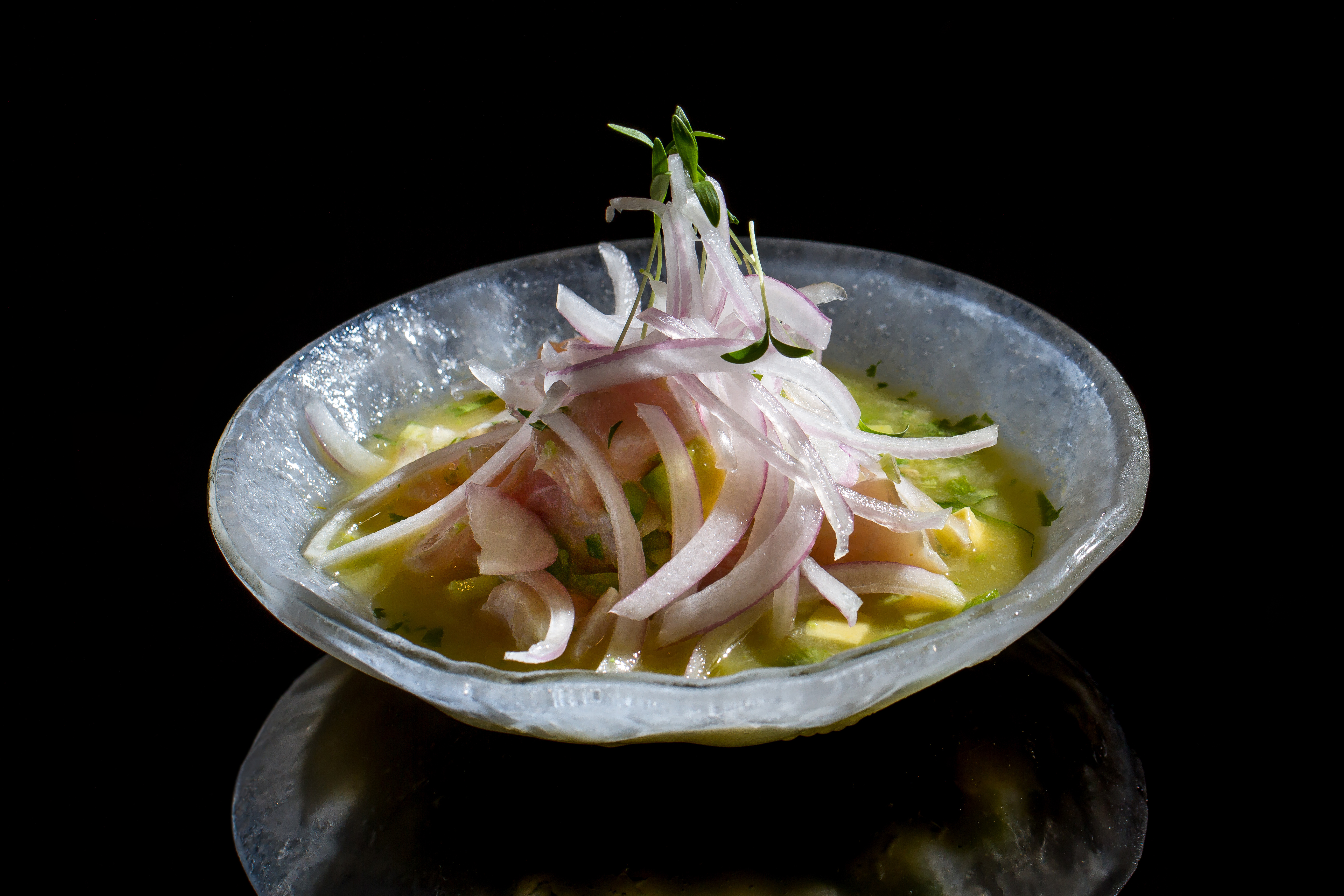 Sea bass ceviche 
