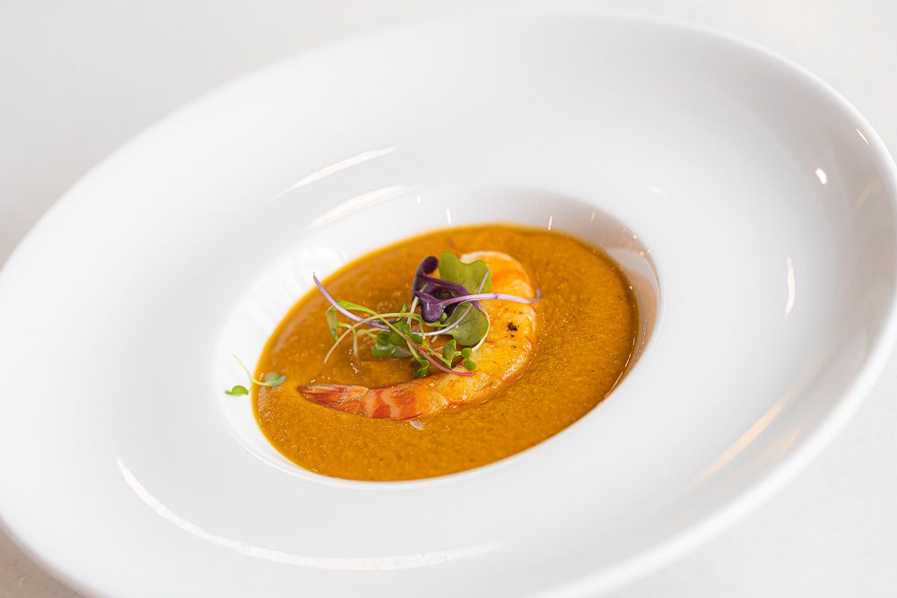 5º Plato: Crema de bogavante con cigala