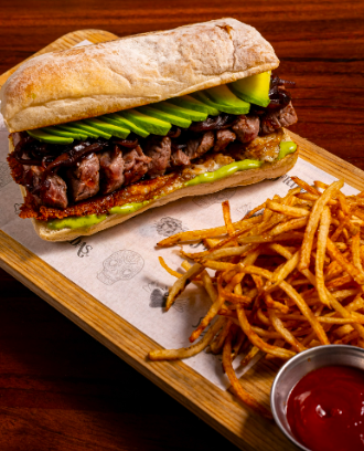 Shrimp or meat tortillas