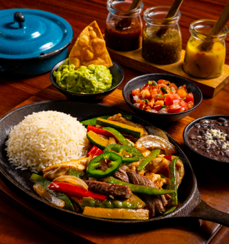 Tenderloin, mixed or shrimp Fajitas