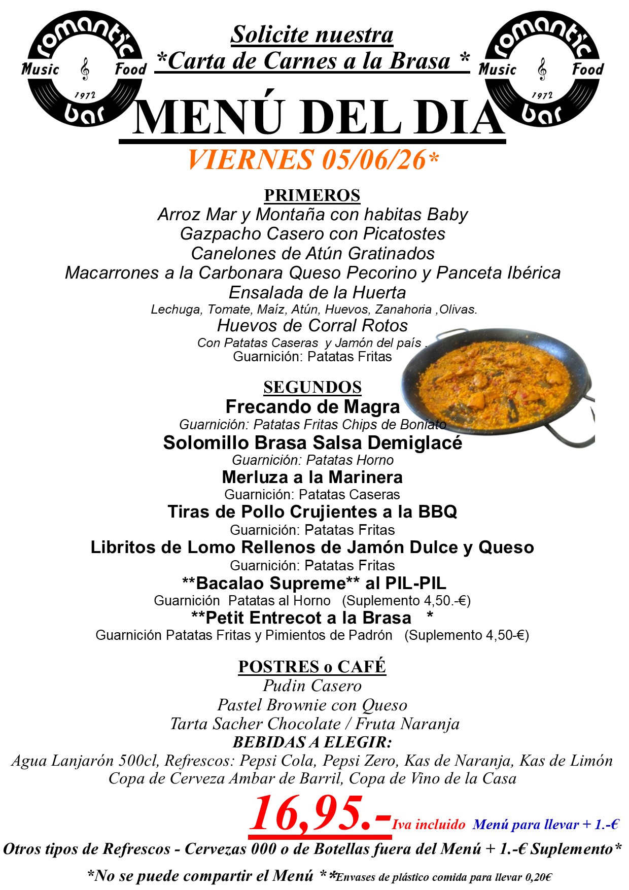Menú del día
