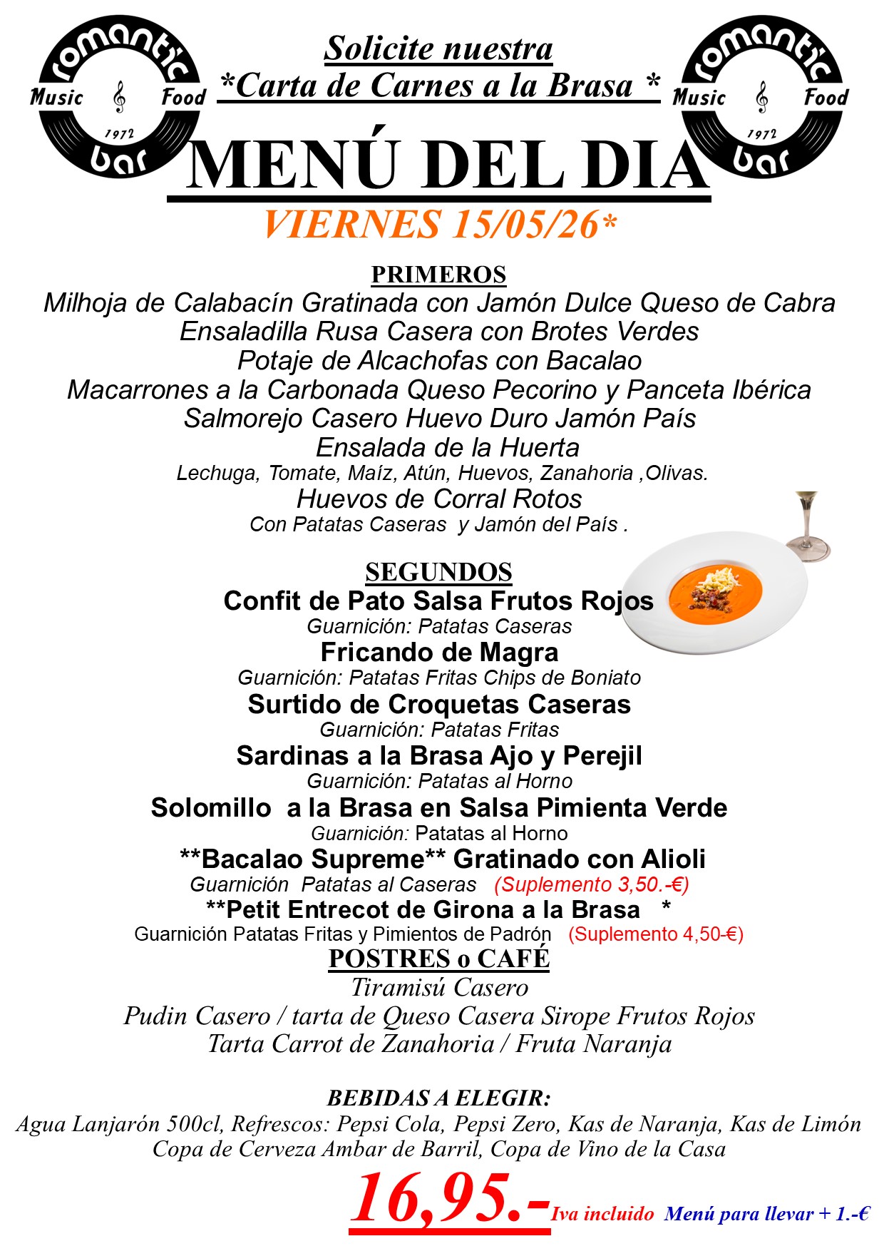 Menú del día