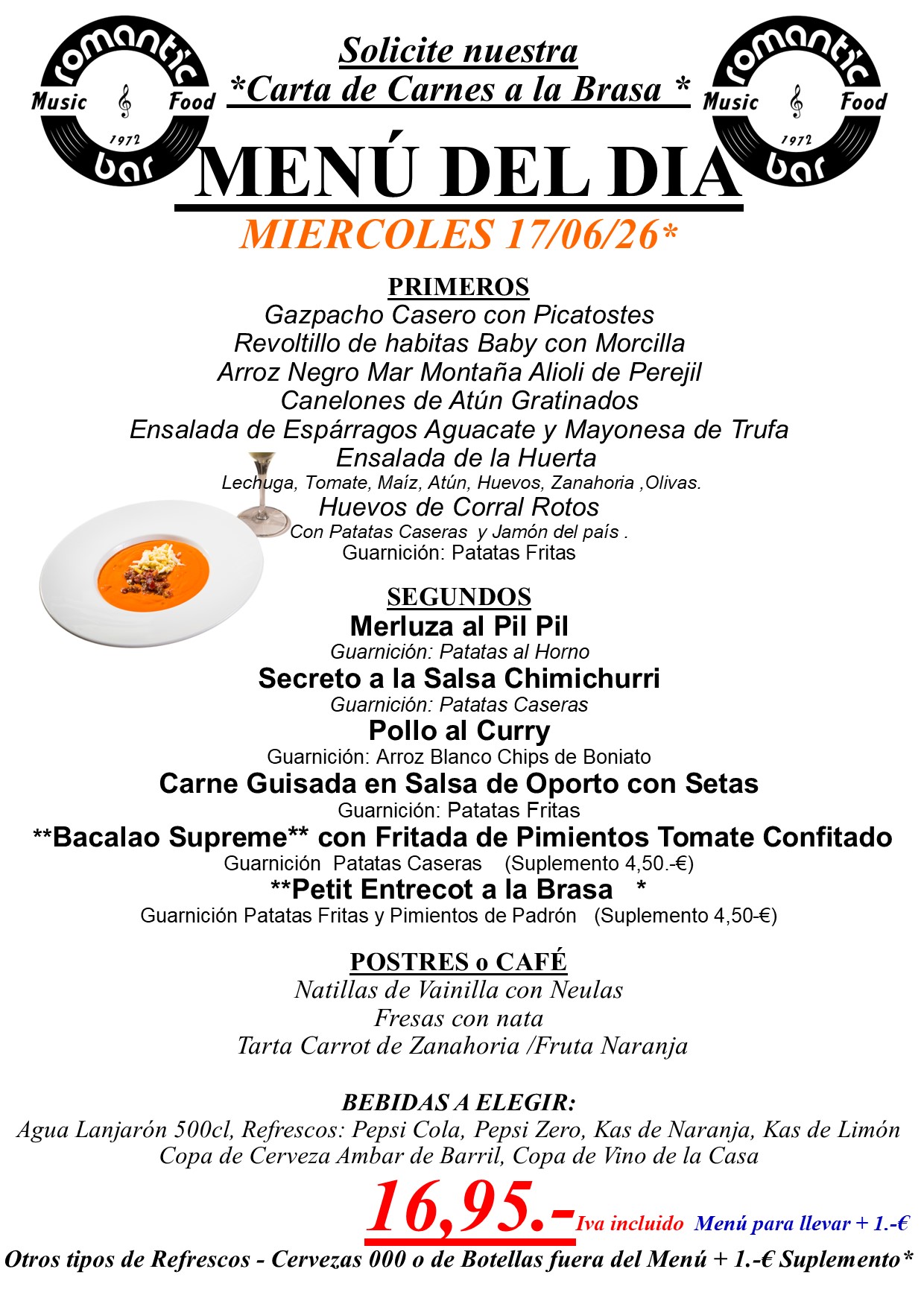 Menú del día