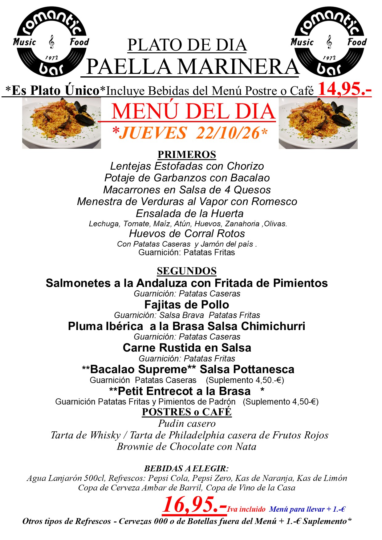 Menú del día