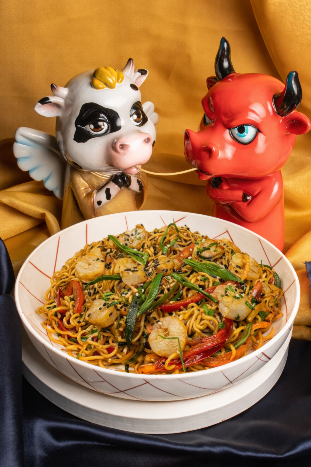 Noodles yakisoba gambas