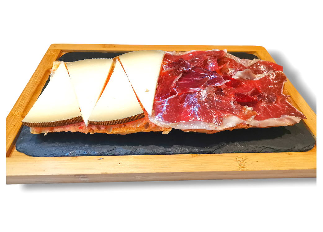 Iberian Ham/Cheese Coca 