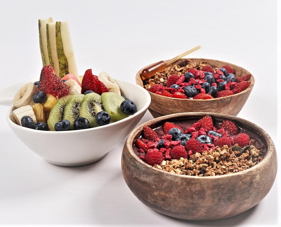 Bowl with Fresh Fruit