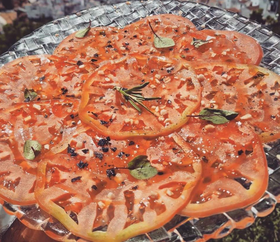 Carpaccio de Tomate Rosa