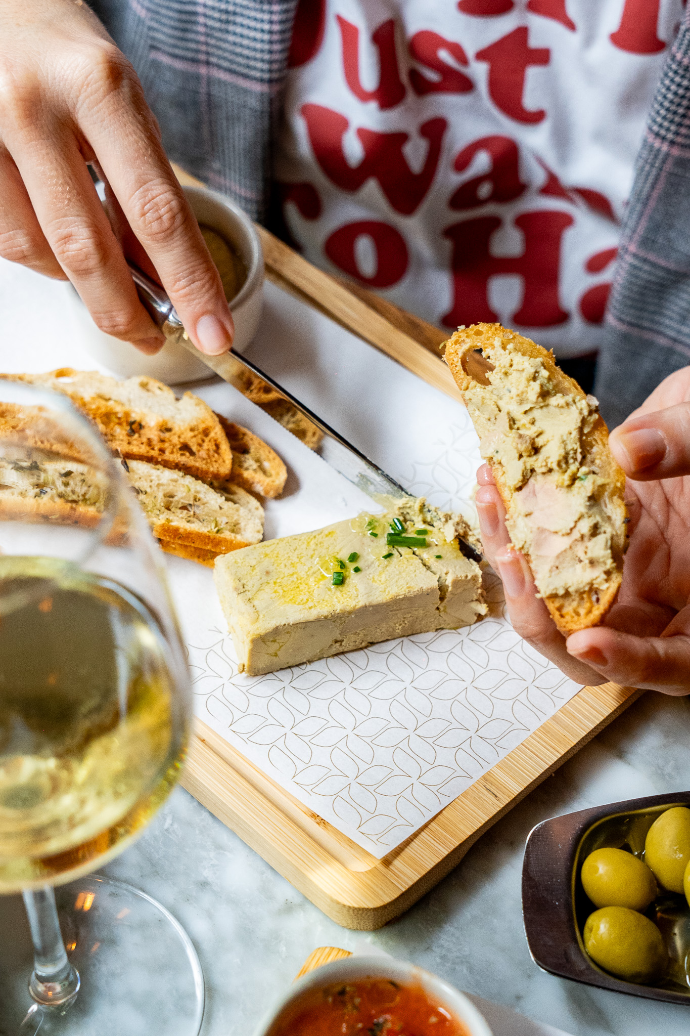 Foie gras à la compote de pommes