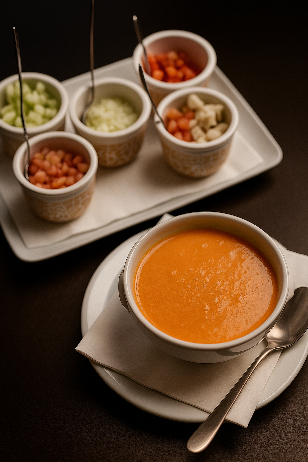 Andalusian gazpacho (cold soup)