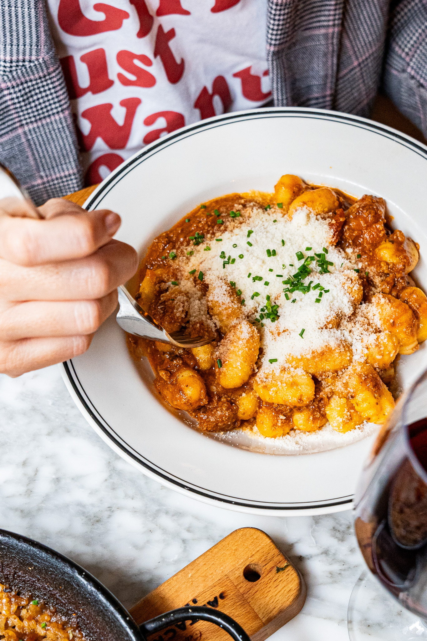 Gnocchi bolognaise aux tomates siciliennes à l'huile