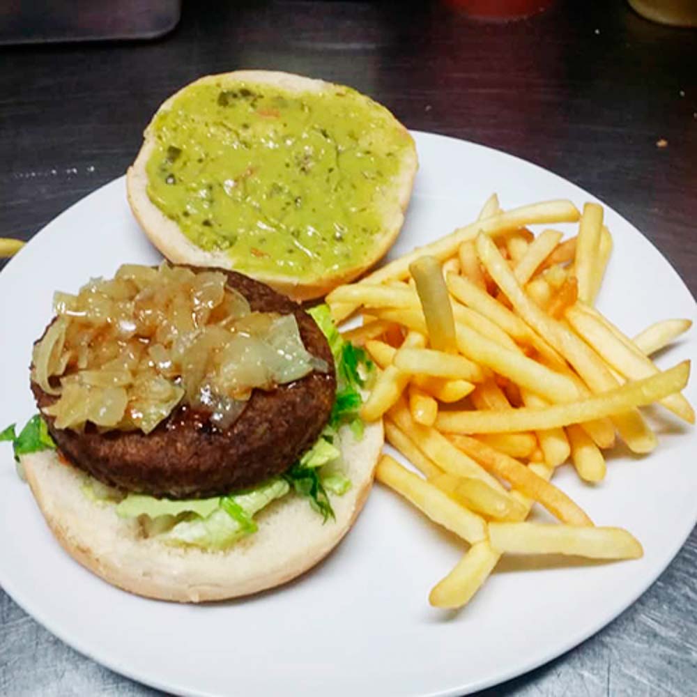 Hamburguesa de guacamole Vegana