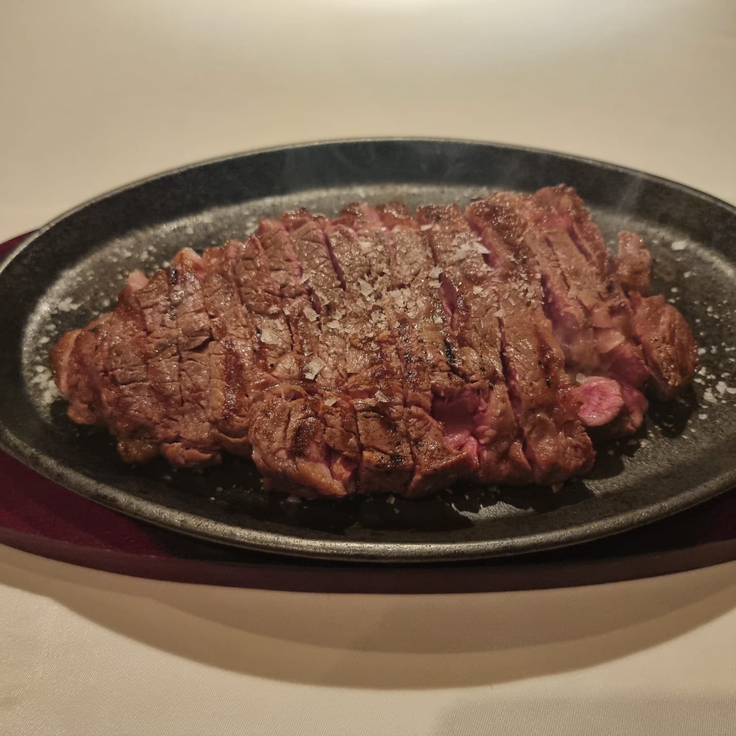 "The tiger" Entrecote or sirloin hell with basmat rice